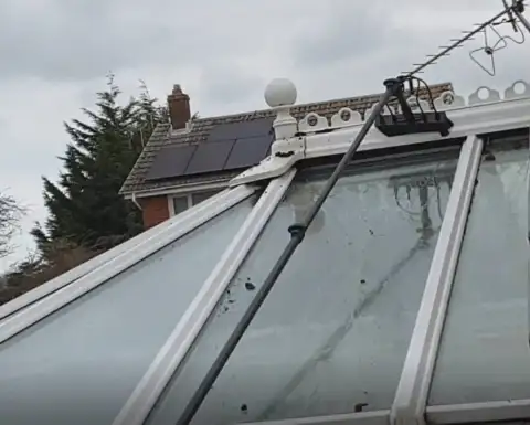 Conservatory roof cleaning